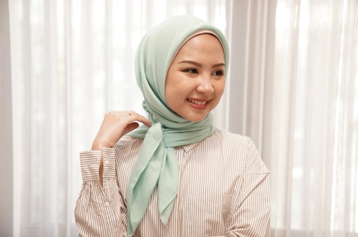 tutorial hijab segi empat terbaru 2022