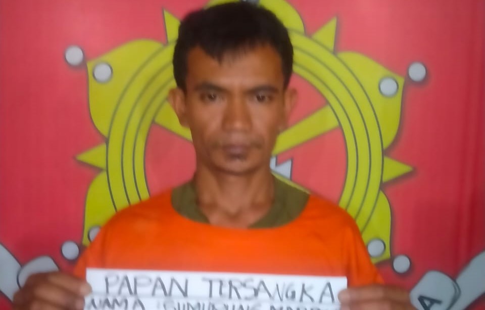 Sumurung Marbun alias Hasudungan jadi tersangka dalam kasus kebakaran rumah di Pasar Lama, Sidikalang, Dairi.