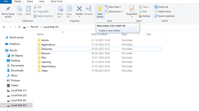 cara membuat folder baru di laptop terbaru