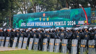 Pemerintah Kota Medan Turut Serta dalam Apel Pasukan Pengamanan Pemilu 2024 yang Diselenggarakan oleh Kodam IBB