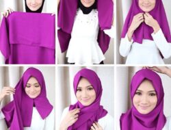 Tutorial Hijab Segi Empat untuk Kondangan Simple dan Elegan