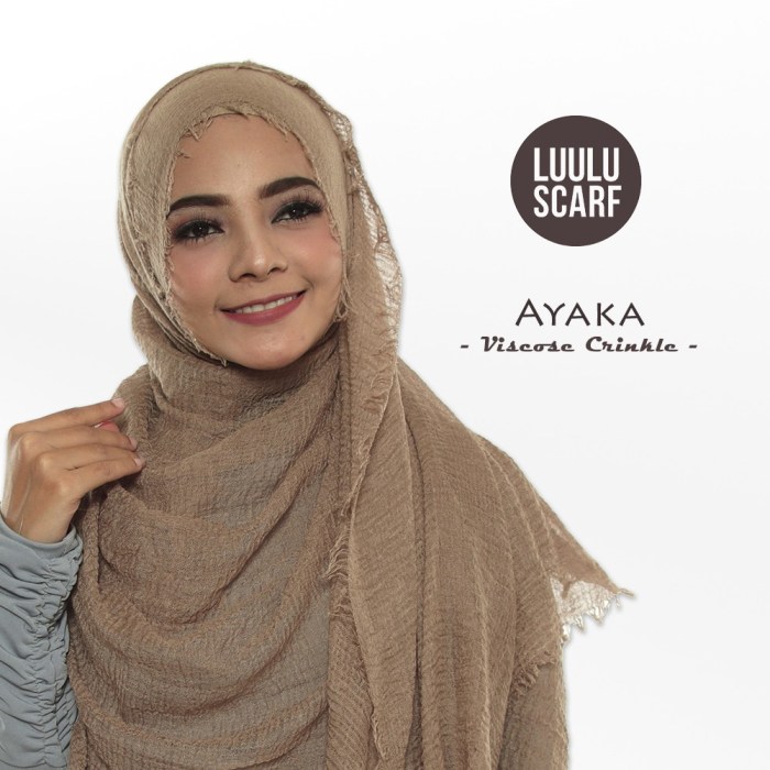 tutorial hijab pashmina crinkle terbaru