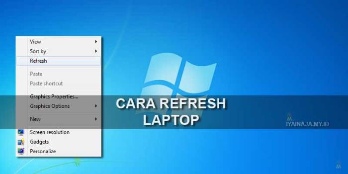 cara refresh laptop terbaru