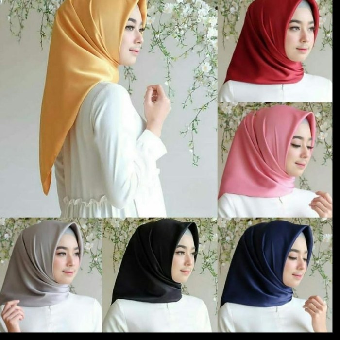 tutorial hijab segi empat yang simple dan elegan terbaru