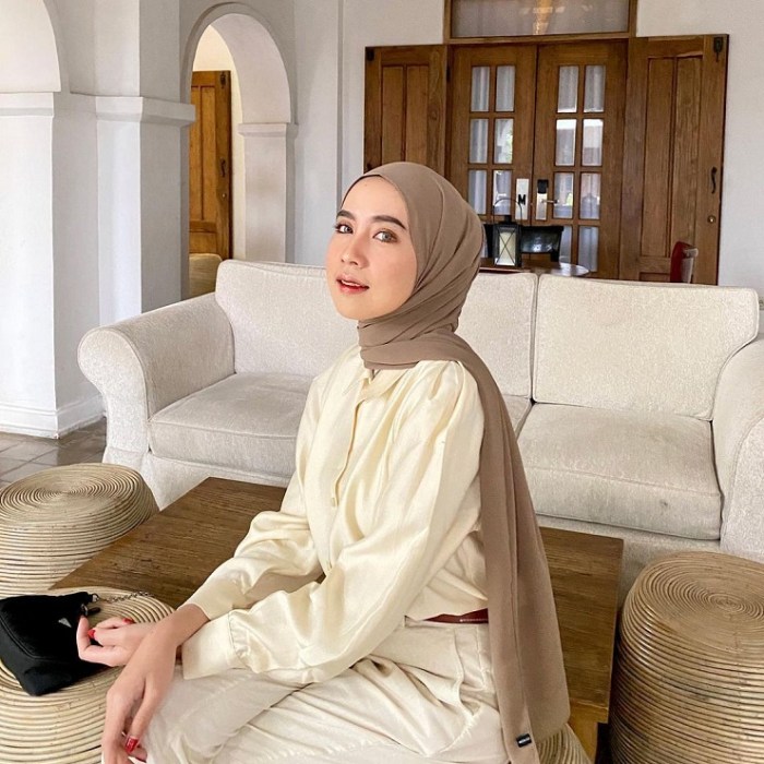 tutorial hijab pashmina crinkle ala selebgram