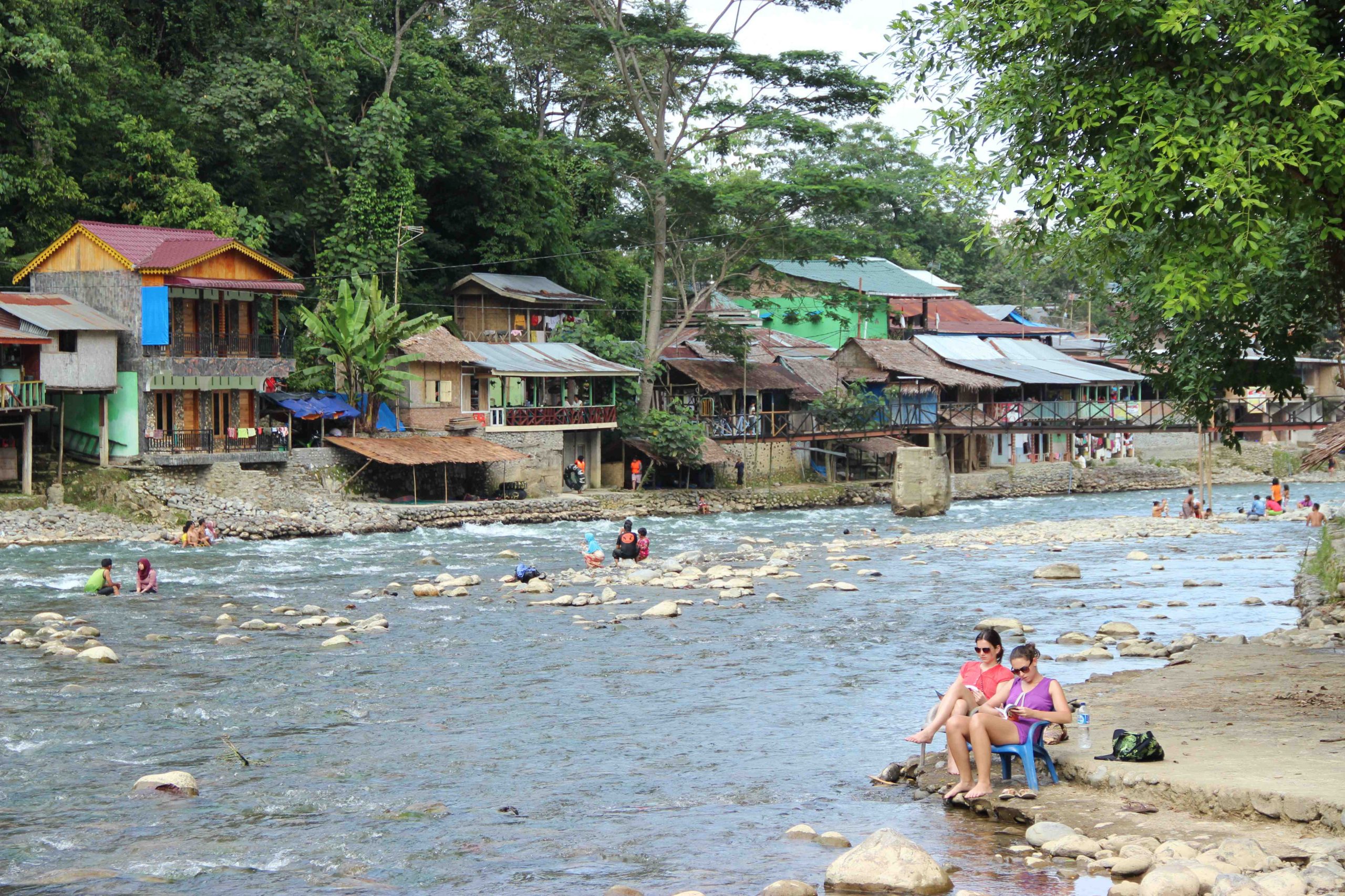 Objek wisata Bukit Lawang yang ada di Kabupaten Langkat