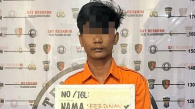 Ferdinan Simanjuntak, buronan kasus pembunuhan terhadap korbannya Ferdiansyah Samara Nasution akhirnya ditangkap Polres Pelabuhan Belawan.