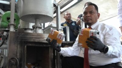 Sat Narkoba Polrestabes Medan Musnahkan 53 Kg Sabu dan 10 Ribu Butir Happy Five