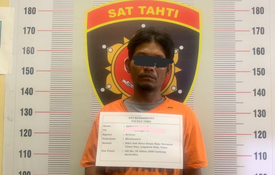 SS, pengedar sabu di Kecamatan Laguboti ditangkap petugas Polres Toba
