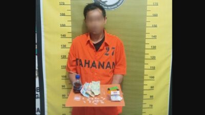 FS alias F, pengedar sabu yang ditangkap petugas Polres Sibolga.