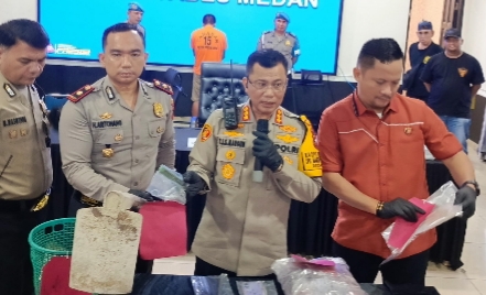 Kapolrestabes Medan Kombes Pol Teddy Marbun pers rilis. (ist)