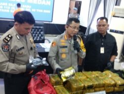 Sat Narkoba Polrestabes Medan Gagalkan Sabu asal Malaysia, 23,8 Kg Disita