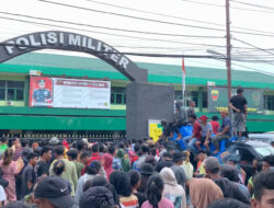 Warga Pancurbatu Geruduk Markas Denpom I/5 Medan