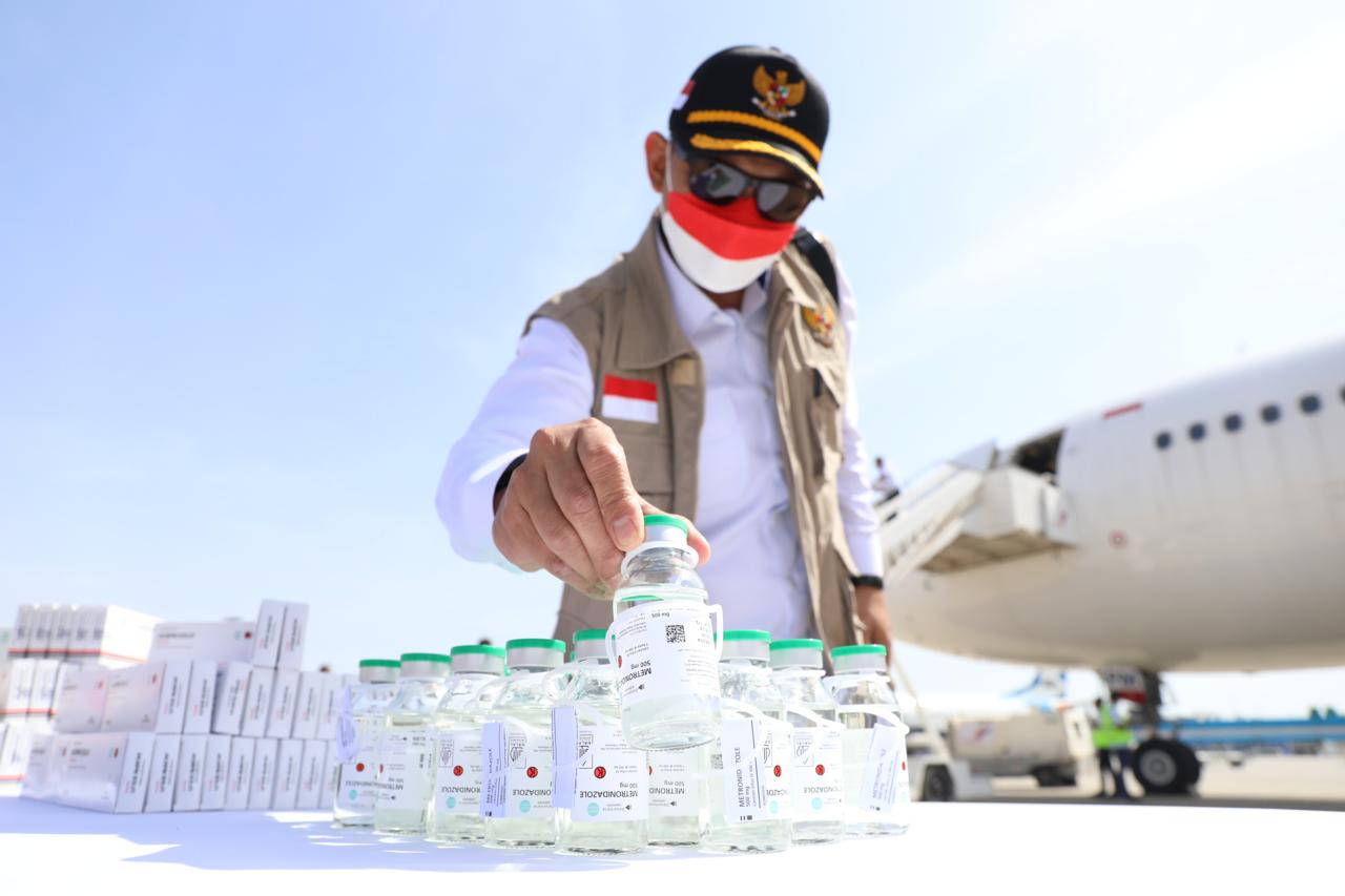 Bantuan kemanusiaan RI dalam bentuk obat-obatan sudah mendarat di Sudan, Kamis (4/4/2024).