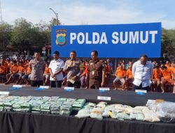 Polisi Tangkap 3 Tersangka 117 Kg Sabu dan 100 Ribu Ekstasi di Tanjung Balai