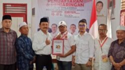 Ahmad Sulhan Sitompul Serahkan Formulir Pencalonan Walikota ke Partai Gerindra Sibolga
