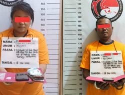 Sepasang Pengedar Sabu di Kabupaten Labura Pasrah Ditangkap