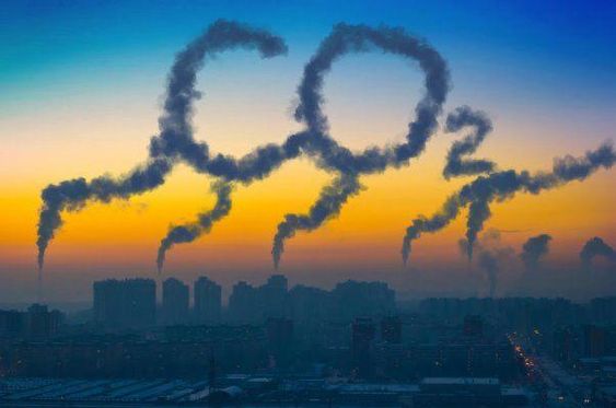 ILUSTRASI Pencemaran udara atau karbon dioksida (CO2).(Pinterest)