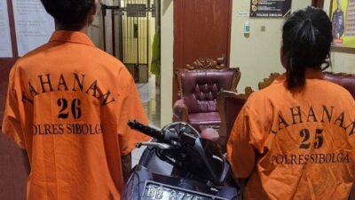 Pasangan Kekasih di Kota Sibolga Nekat Maling Motor, Terancam 9 Tahun Penjara