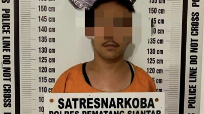 Penyidik Sat Res Narkoba Polres Siantar menangkap pengedar ganja kering berinisial MRF (24)