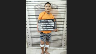 Amat Dedi alias Gerandong (41), otak pelaku penyerangan Warkop Anugerah di simpang Unimed Jalan Willem Iskandar, Desa Medan Estate, Kecamatan Percut Seituan, Kabupaten Deliserdang ditindak tegas polisi.