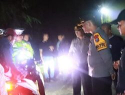 Malam-malam, Tim Gabungan TNI-Polri Patroli Kamtibmas