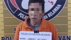Petugas Sat Res Narkoba Polres Pelabuhan Belawan menangkap Hidayat (49) warga Jalan Datuk Rubiah, Kelurahan Rengas Pulau, Kecamatan Medan Marelan, Kota Medan.