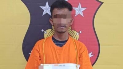 JR alias Jali (28), pelaku penyalahgunaan narkoba ditangkap Polsek Kualuh Hilir.