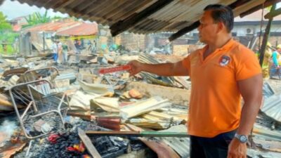 Kompor Meledak, 7 Rumah dan 2 Mobil Ludes Dilalap Api