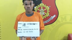 BA alias Betand (18), pengedar sabu yang selama ini meresahkan warga akhirnya ditangkap petugas Unit Reskrim Polsek Kualuh Huluh.
