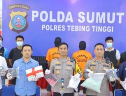 Polres Tebingtinggi Tangkap 2 Kurir Narkoba Pembawa 10 Kg Sabu