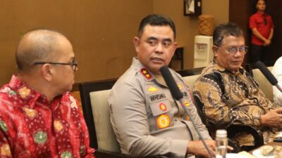 Kapoldasu Irjen Whisnu Hermawan Februanto pada acara Pojok Pilkada Damai 2024.(ist)