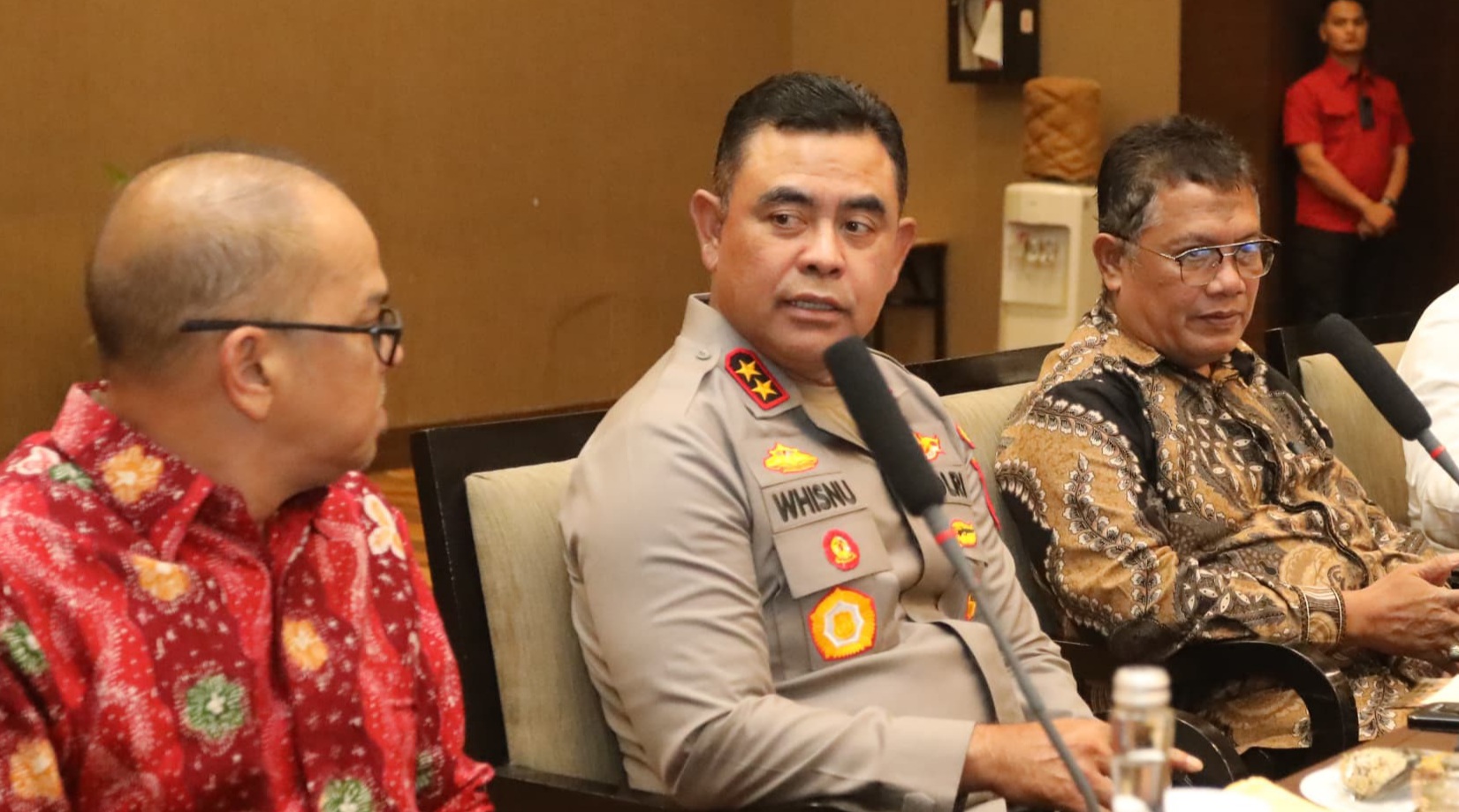 Kapoldasu Irjen Whisnu Hermawan Februanto pada acara Pojok Pilkada Damai 2024.(ist)