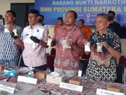 BNN Sumut Tangkap 2 Kurir : 1,9 Kg Sabu dan 2.873 Butir Ekstasi Dimusnahkan