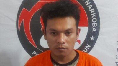 Petugas Unit Reskrim Polsek Saribu Dolok, Polres Simalungun membekuk pengedar sabu bernama Leonardo Peranginangin (30).