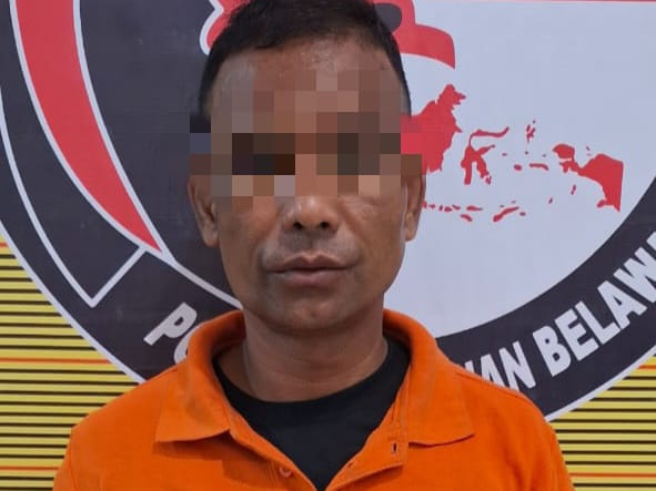 Petugas Sat Res Narkoba Polres Pelabuhan Belawan menangkap pengedar narkoba bernama Apriansyah.