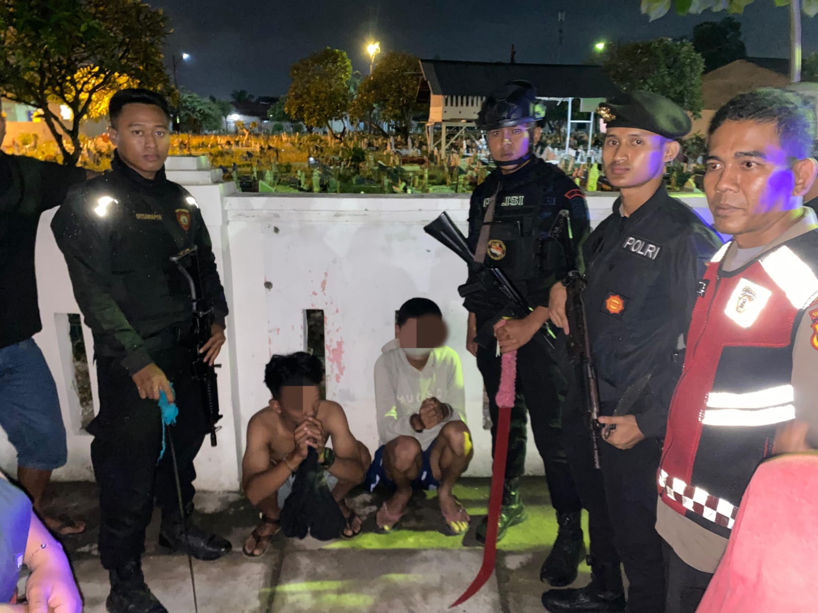 AF dan RAP, dua anggota geng motor Panglima Perang yang ditangkap petugas Polres Pelabuhan Belawan.