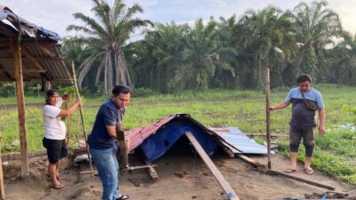 Barak narkoba yang ada di Jalan Samanhudi, Gang Tusino, Kelurahan Bhakti Karya, Kecamatan Binjai Selatan, Kota Binjai dibongkar pada Selasa (24/9/2024). Kegiatan diduga sudah bocor.