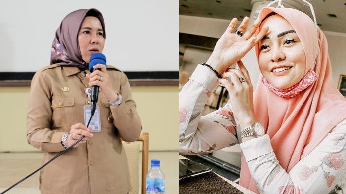 Nur Elly Heriani Rambe dan Ade Suryani, istri Razman Nasution