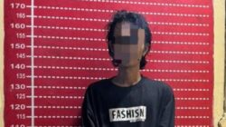 RG alias D (35), pengedar sabu di Kampung Samben, Dusun XVI, Desa Sei Bamban, Kecamatan Sei Bamban, Kabupaten Serdangbedagai (Sergai) kabur ke perkebunan sawit milik masyarakat saat hendak ditangkap polisi.