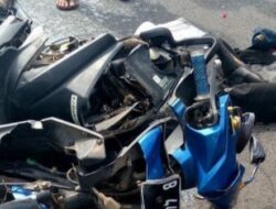 Brak ! Dua Sepeda Motor Tabrakan, Dua Pengemudi Tewas di Lokasi