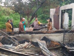 Diduga Mabuk dan Buang Rokok Sembarangan, Rumah Pemulung Terbakar