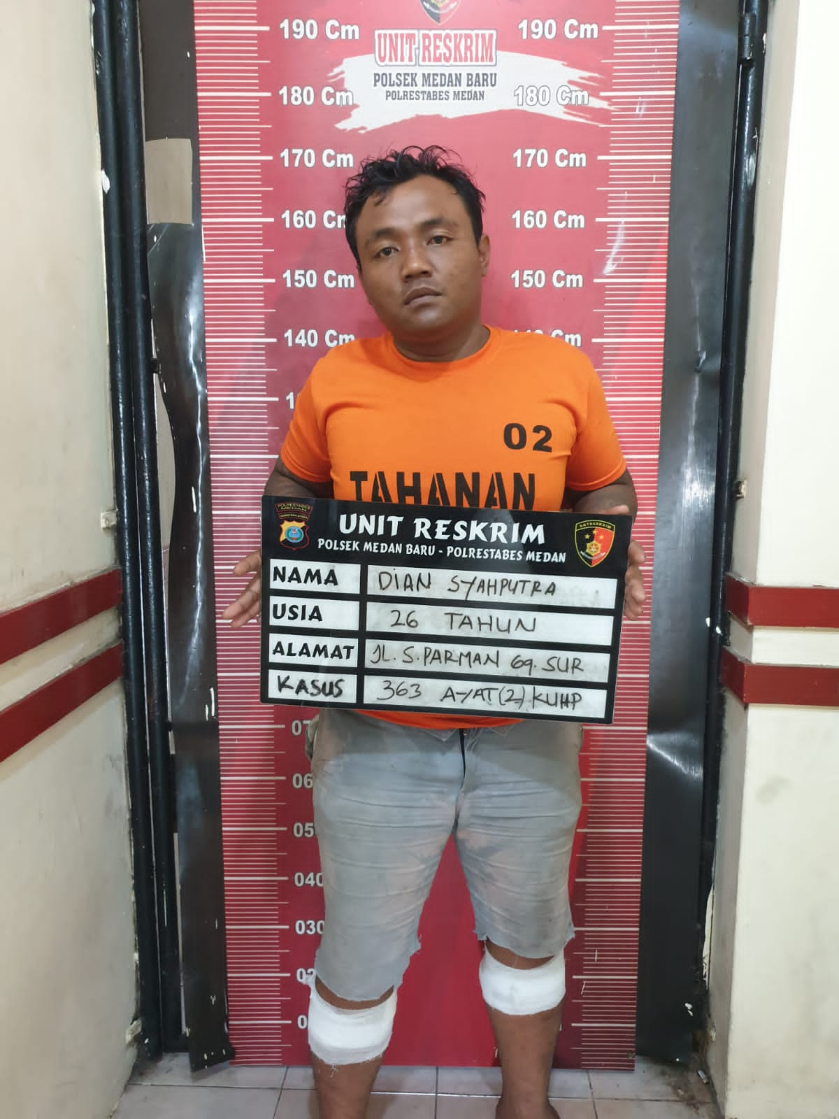 Dian Syahputra alias Marco alias Gajah (26), residivis kambuhan ini ditembak polisi karena kembali beraksi membobol gerai HP.