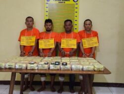 Polda Sumut Ringkus 4 Kurir dan Pengedar Bersama 40 Kg Sabu