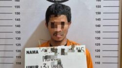 P alias Monang (31), pengedar sabu yang tinggal di Kabupaten Mandailing Natal tak berkutik saat ditangkap penyidik Sat Res Narkoba Polres Labuhanbatu.