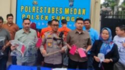 Kapolsek Sunggal, Kompol Bambang Gunanti Hutabarat rilis kasus.(ist)