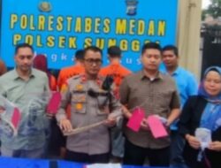 Polsek Sunggal Tangkap 2 Perampok Modus Becak Hantu, 1 Ditembak