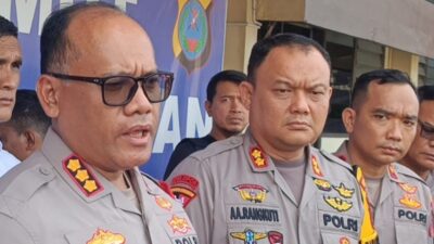 Kombes Pol Gidion Arif Setyawan rilis kasus. (ist)