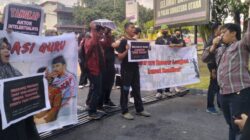 Polda Sumut Didemo Guru, Lima Tersangka Korupsi Tak Ditahan