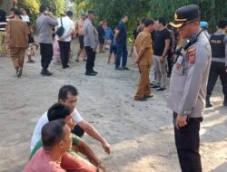 Tim Gabungan Bongkar dan Bakar Gubuk Narkoba Klambir V